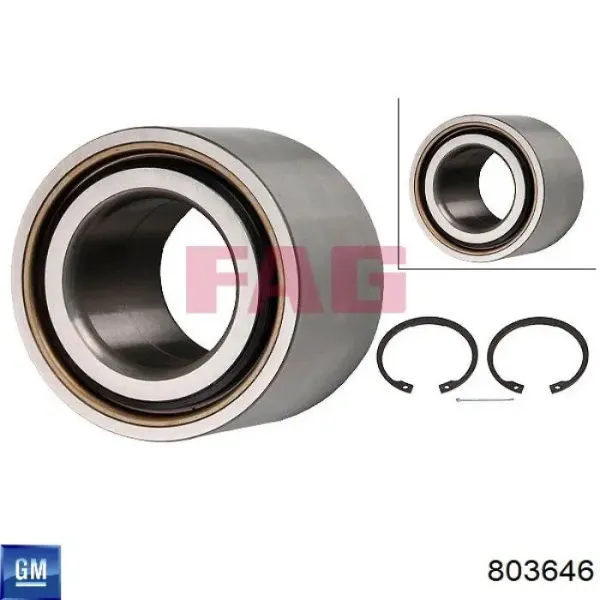 Подшипник ступицы 803646 General Motors