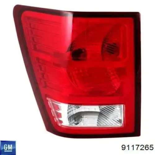 Задний фонарь 9117265 General Motors