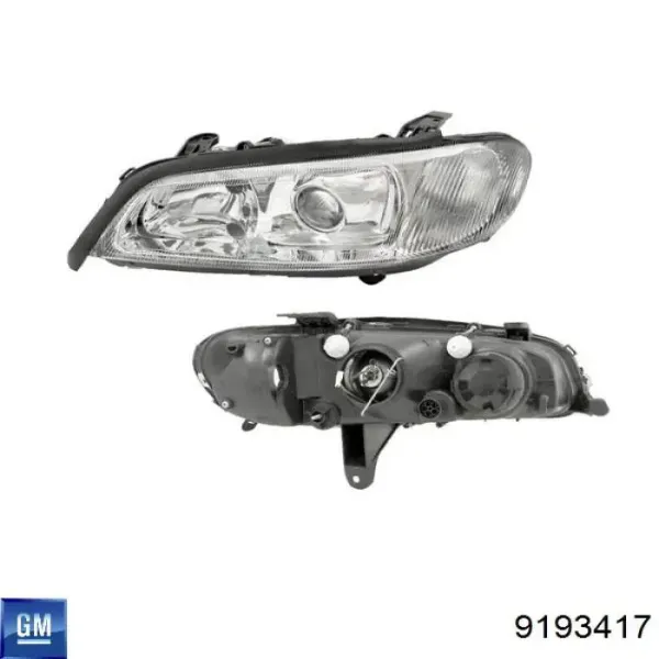 Левая фара 9193417 General Motors