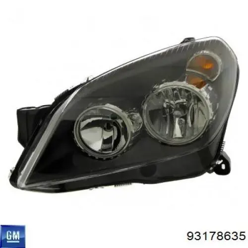 Левая фара 93178635 General Motors