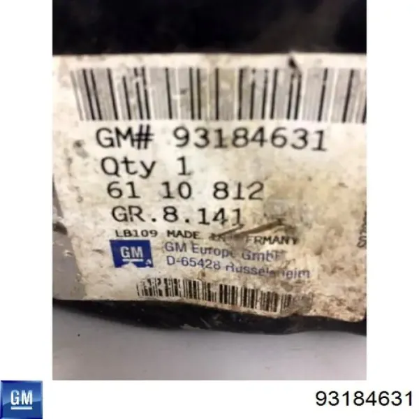 Кронштейн крепления крыла переднего правого передний 93184631 General Motors