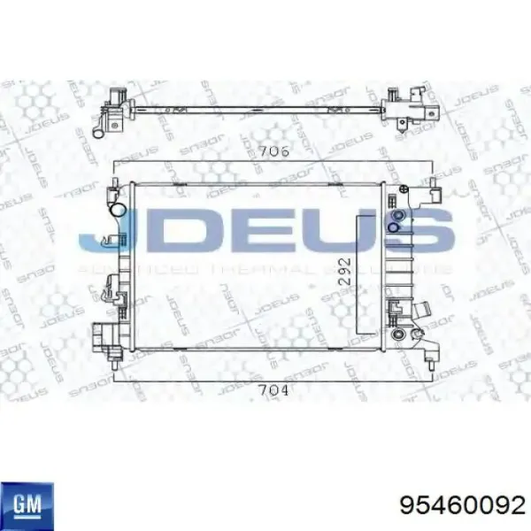 Радиатор 95460092 General Motors