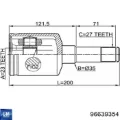 Шрус внутренний левый GM 96639354