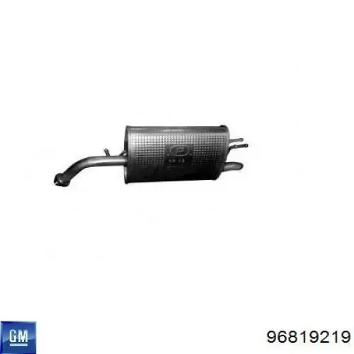 Глушитель задний 96819219 General Motors