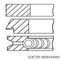 Кольца поршневые GOETZE 0829140000