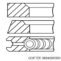 Комплект поршневых колец на 1 цилиндр, стандарт SM 792491003