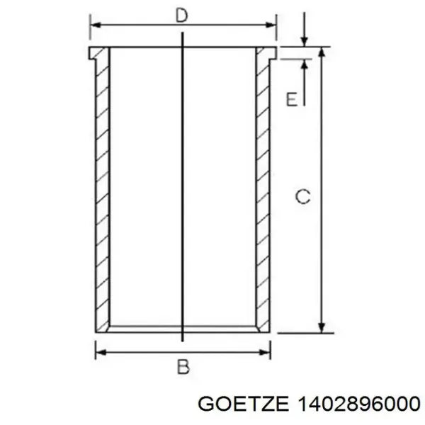 Гильза поршневая Alfa Romeo 147 937