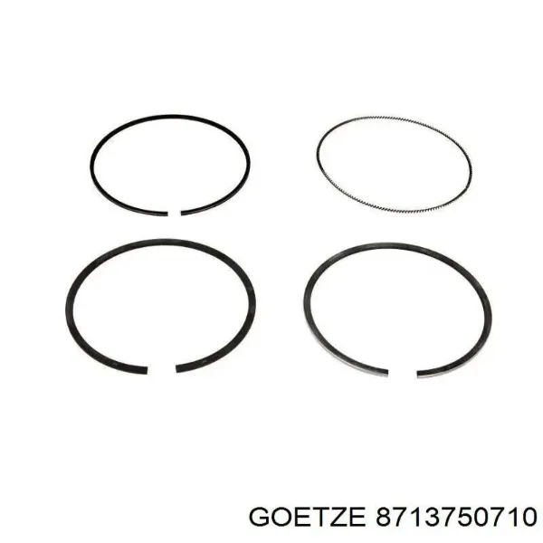 Поршень на 1 цилиндр, 2-й ремонт 8713750710 Goetze