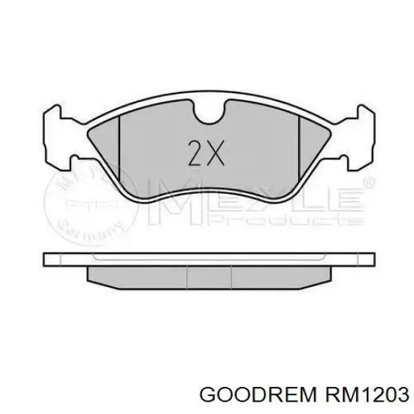 Передние тормозные колодки RM1203 Goodrem