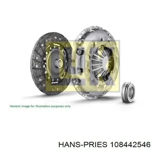 Диск сцепления 108442546 Hans Pries (Topran)