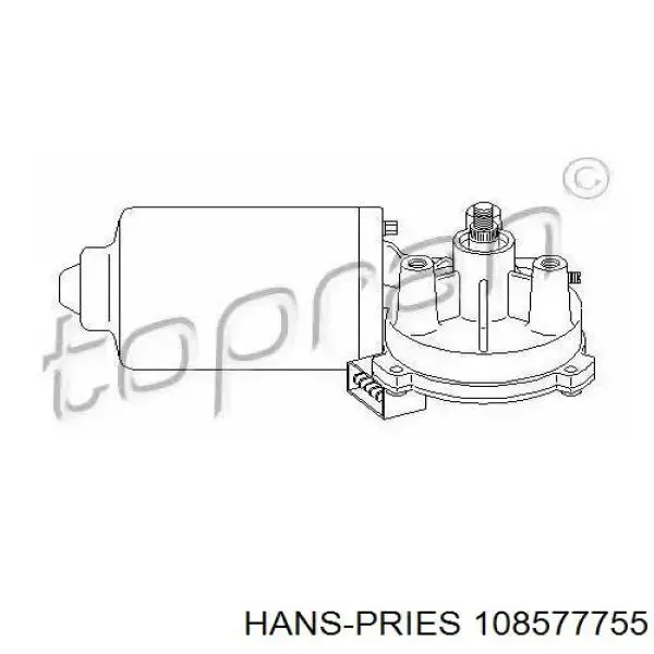 Мотор дворников 108577755 Hans Pries (Topran)