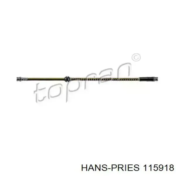 Шланг тормозной передний 115918 Hans Pries (Topran)