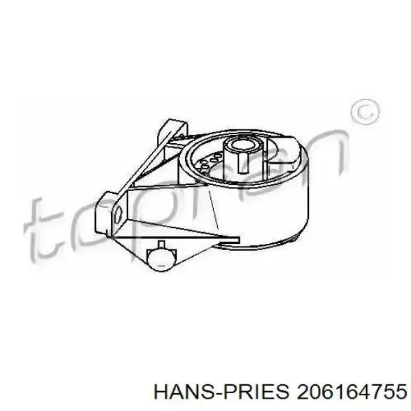 Передняя опора двигателя 206164755 Hans Pries (Topran)