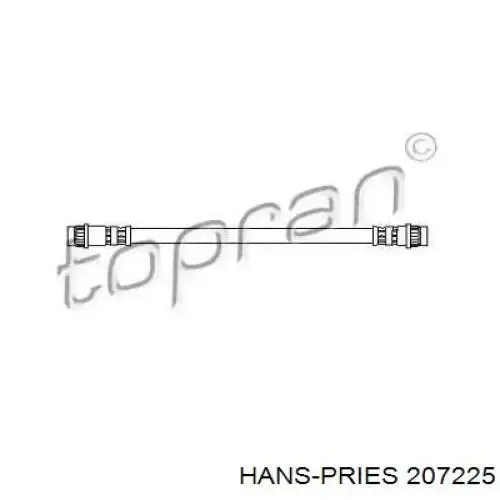 Задний тормозной шланг 207225 Hans Pries (Topran)