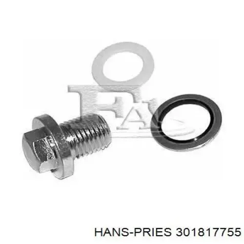 Пробка поддона двигателя 301817755 Hans Pries (Topran)
