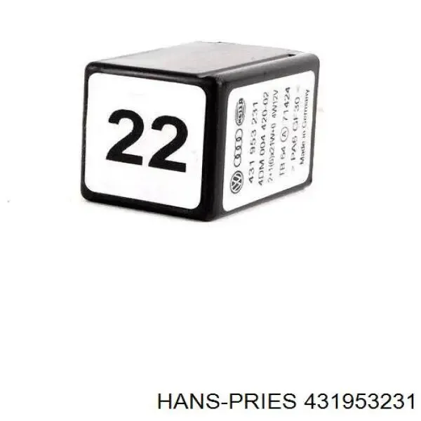 Реле поворотов 431953231 Hans Pries (Topran)