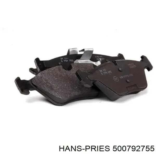 Передние тормозные колодки 500792755 Hans Pries (Topran)