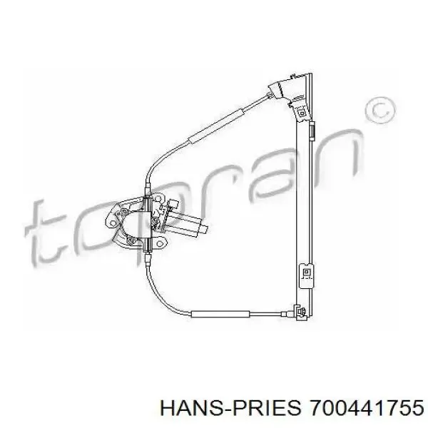Стеклоподъемник передней правой двери 700441755 Hans Pries (Topran)
