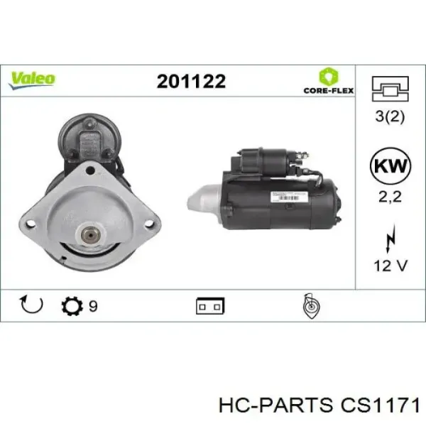 Стартер CS1171 HC Parts