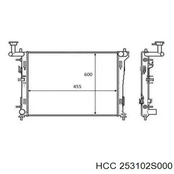 Радиатор 253102S000 HCC