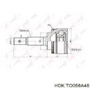 ШРУС наружный HDK TO056A48 ШРУС наружный HDK TO056A48