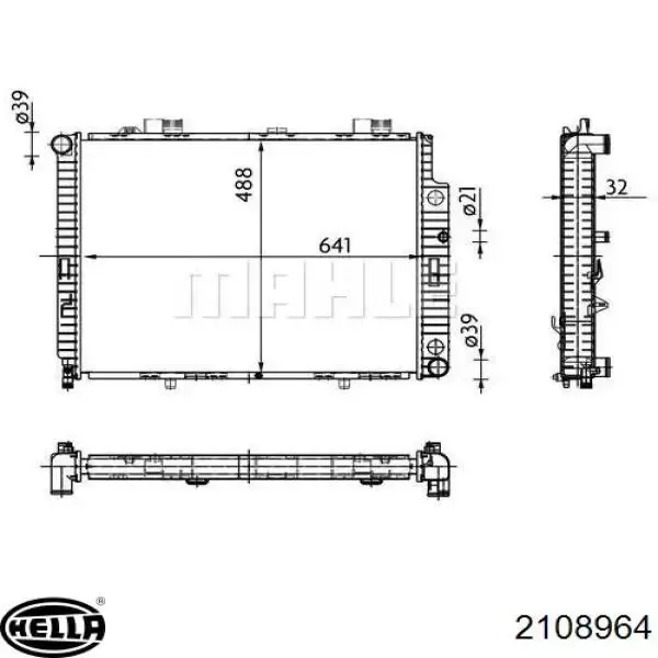 Радиатор 62598 Nissens