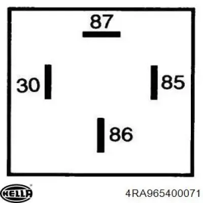 Реле кондиционера HELLA 4RA965400071