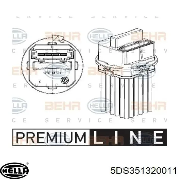 Резистор печки 5DS351320011 HELLA