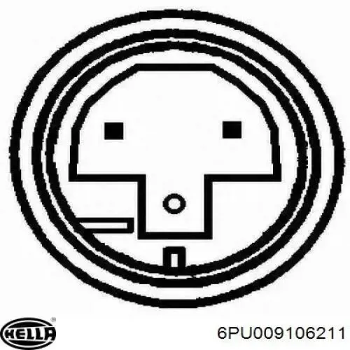 Датчик АБС (ABS) задний 6PU009106211 HELLA