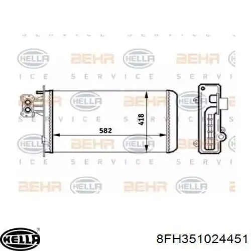 Радиатор печки 8FH351024451 HELLA