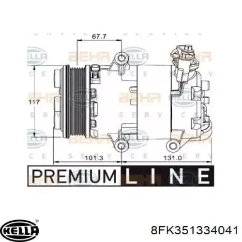 Компрессор кондиционера 6G9119D629FE MSG Rebuilding