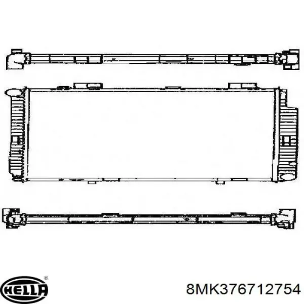 Радиатор 2105004503 Mercedes