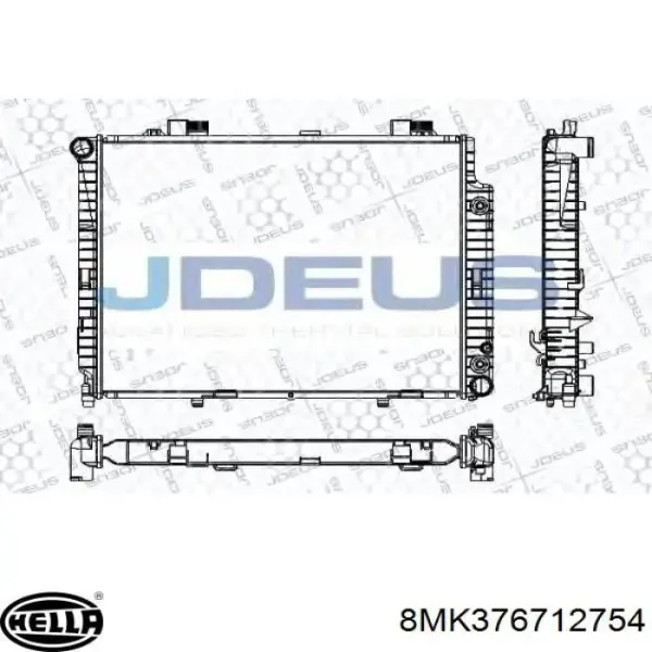 Радиатор охлаждения Mercedes 2105004503