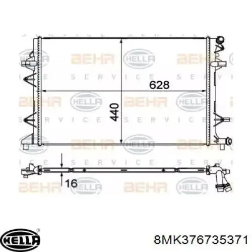Радиатор 13273 TYC
