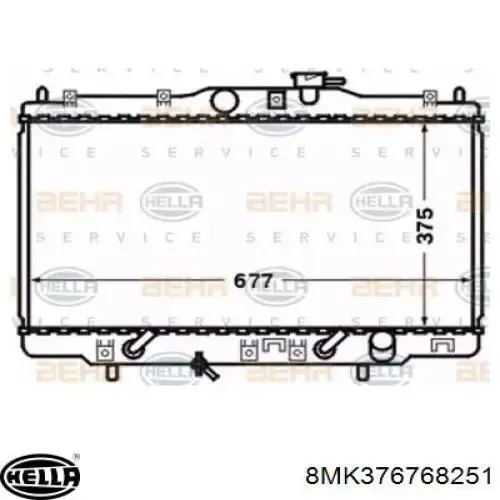 Радиатор 8MK376768251 HELLA