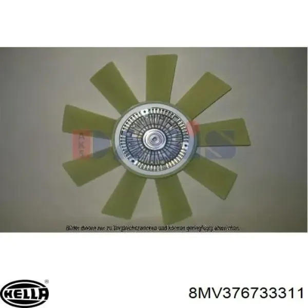 Вискомуфта вентилятора 8MV376733311 HELLA