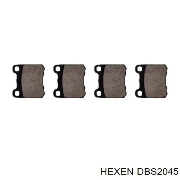 Задние тормозные колодки DBS2045 Hexen