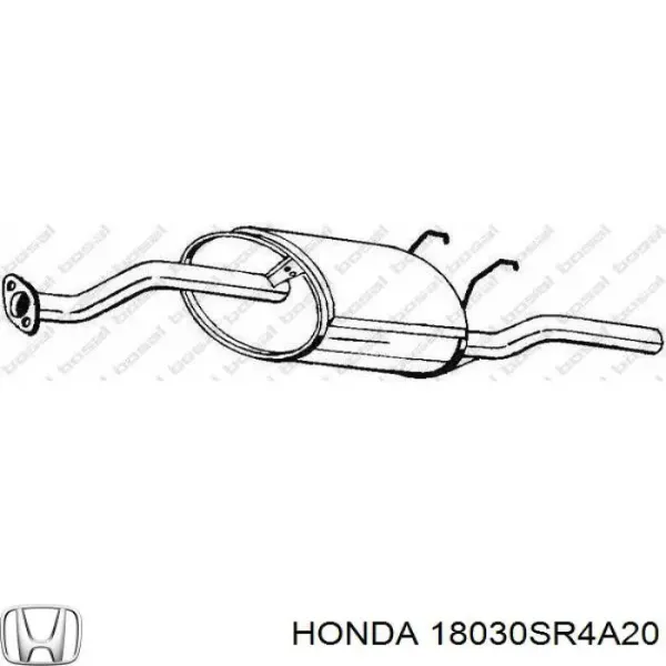 Глушитель задний 18030SR4A20 Honda