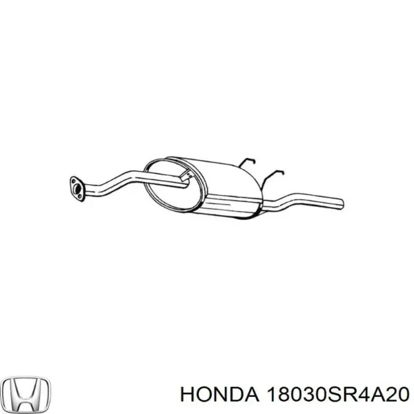 18030SR4A20 Honda Выхлопная труба