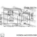 Внутренний шрус HONDA 44310S3V306 Внутренний шрус HONDA 44310S3V306