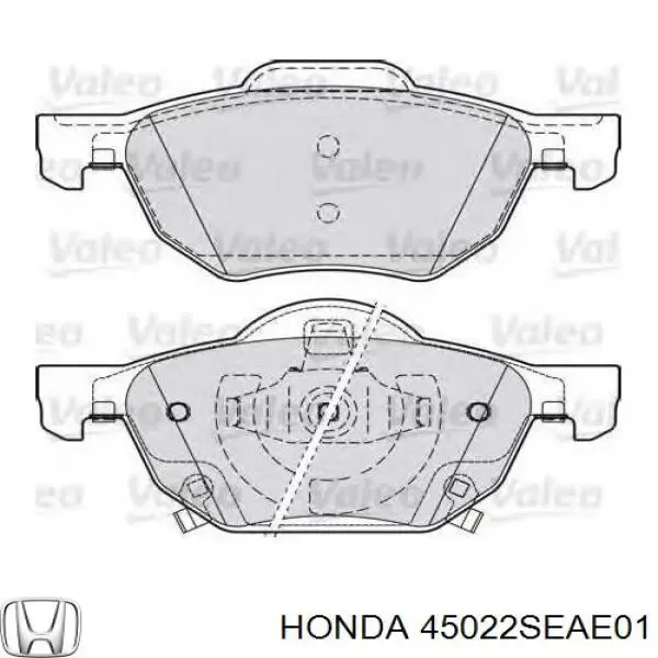 Передние тормозные колодки 45022SEAE01 Honda