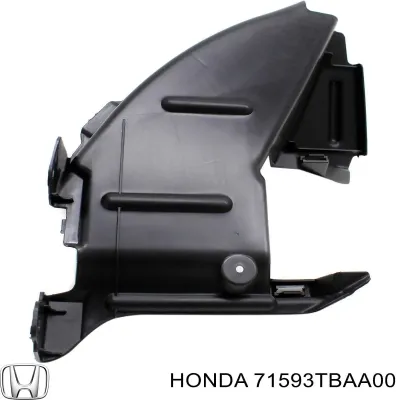 Кронштейн бампера заднего внешний правый HONDA 71593TBAA00