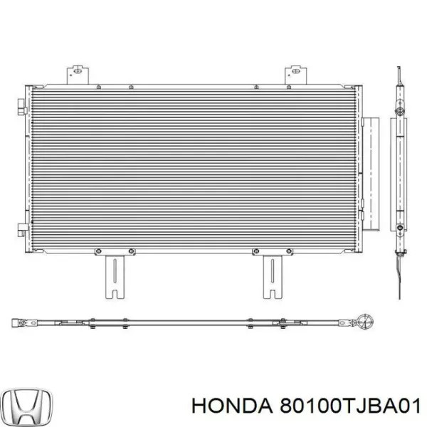 Радиатор кондиционера 80100TJBA01 Honda