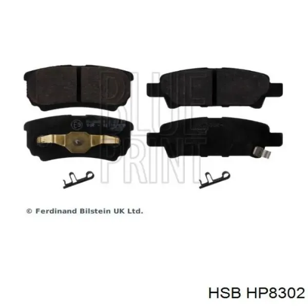 Задние тормозные колодки HP8302 HSB