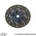 Диск сцепления HYUNDAI 0K2A316460