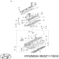 Кольца поршневые HYUNDAI 0K5Z111SC0