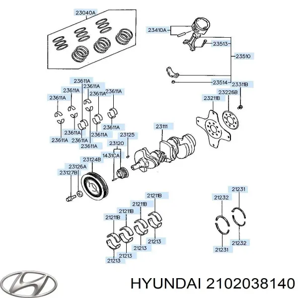  2102038140 Hyundai/Kia