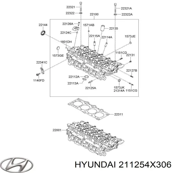 Купить 1573325000 Hyundai/Kia Заглушка ГБЦ