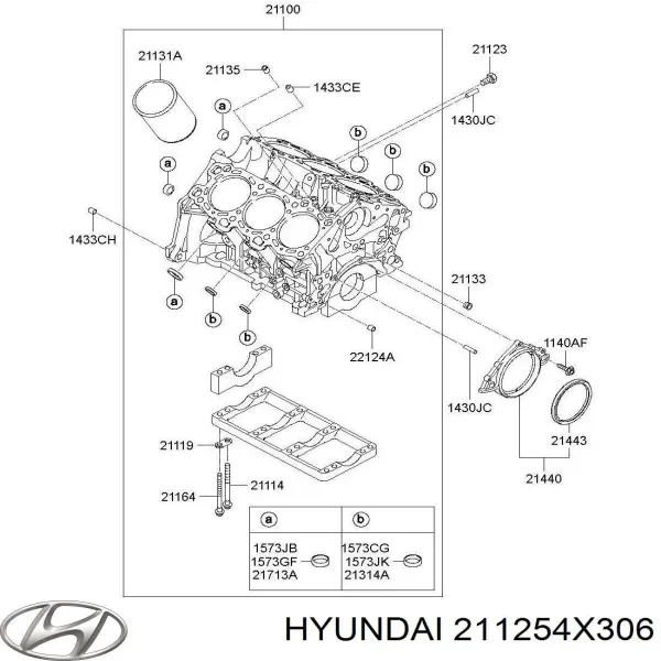 Купить 1573225001 Hyundai/Kia Заглушка ГБЦ