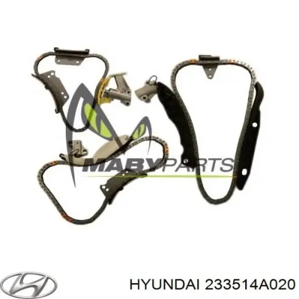 Цепь ГРМ нижняя 233514A020ZUHY Zuiko
